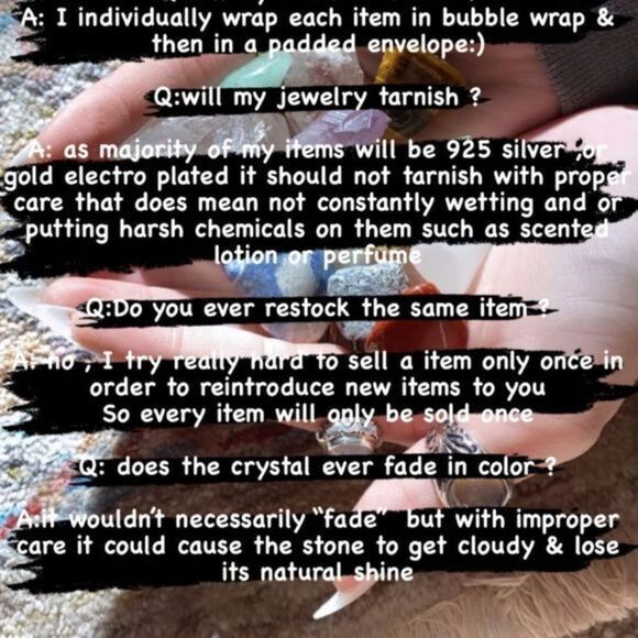 JEWELRY FAQ  - Picture 3 of 3